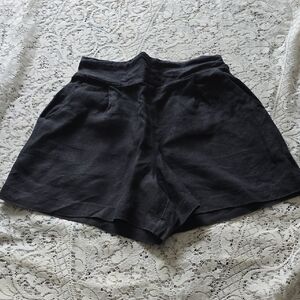 Whimsy + Row Charcoal High-Waisted Shorts